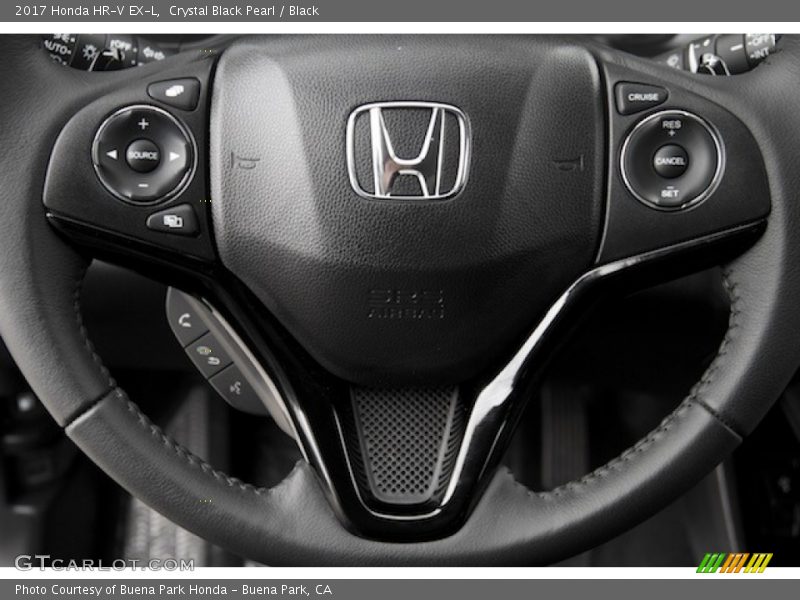 Crystal Black Pearl / Black 2017 Honda HR-V EX-L