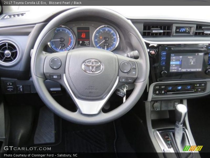 Blizzard Pearl / Black 2017 Toyota Corolla LE Eco