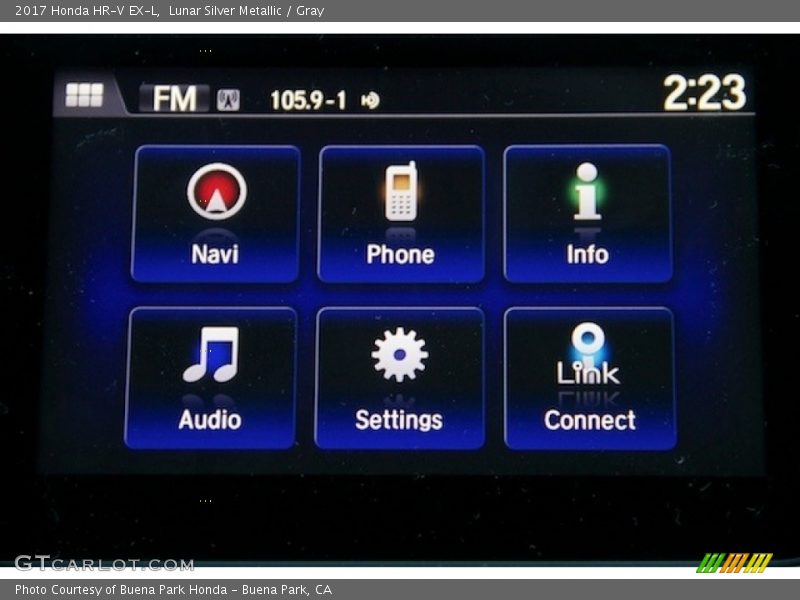 Lunar Silver Metallic / Gray 2017 Honda HR-V EX-L