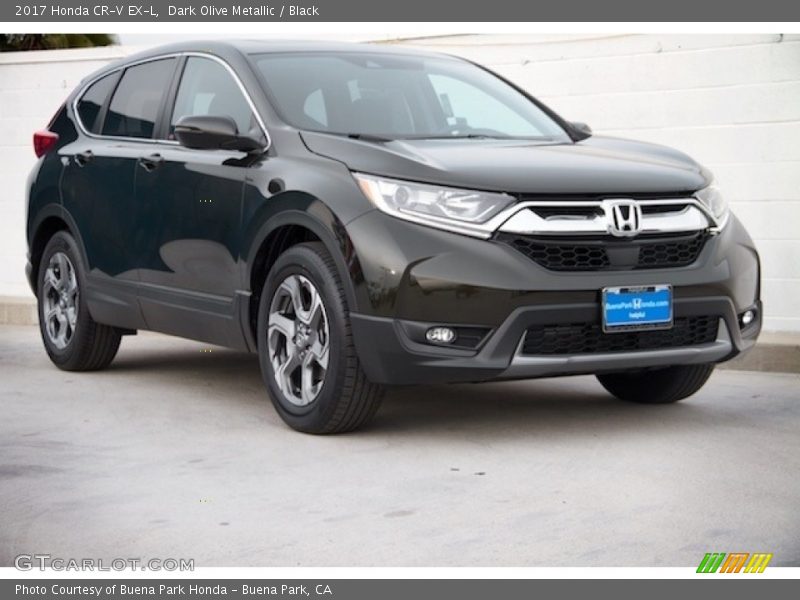 Dark Olive Metallic / Black 2017 Honda CR-V EX-L
