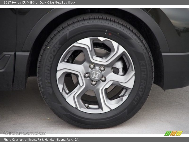 Dark Olive Metallic / Black 2017 Honda CR-V EX-L