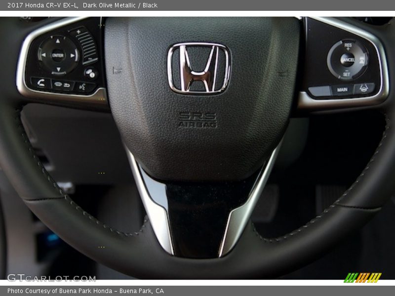 Dark Olive Metallic / Black 2017 Honda CR-V EX-L