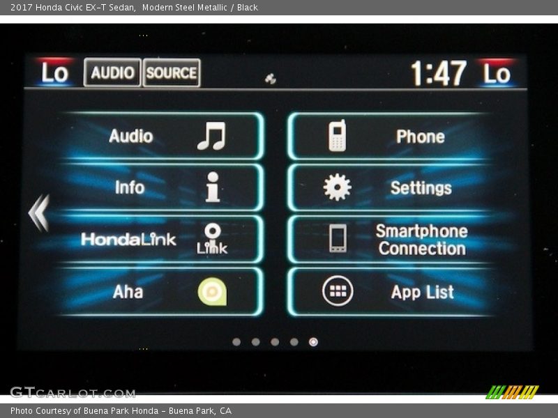 Modern Steel Metallic / Black 2017 Honda Civic EX-T Sedan