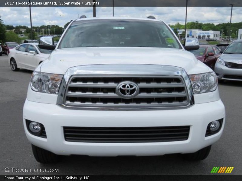 Super White / Graphite 2017 Toyota Sequoia Limited
