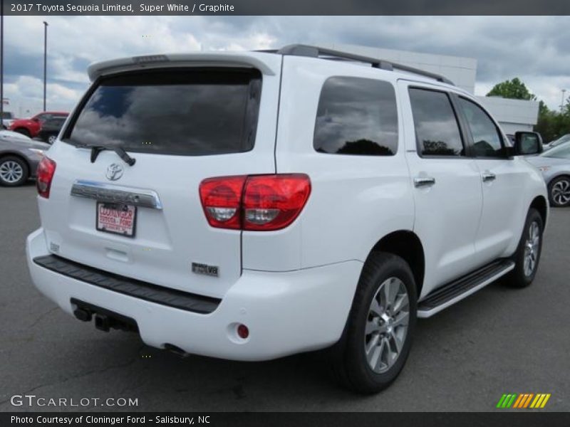 Super White / Graphite 2017 Toyota Sequoia Limited
