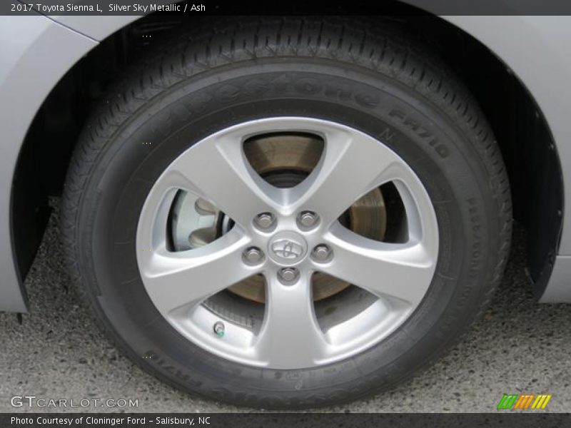 2017 Sienna L Wheel