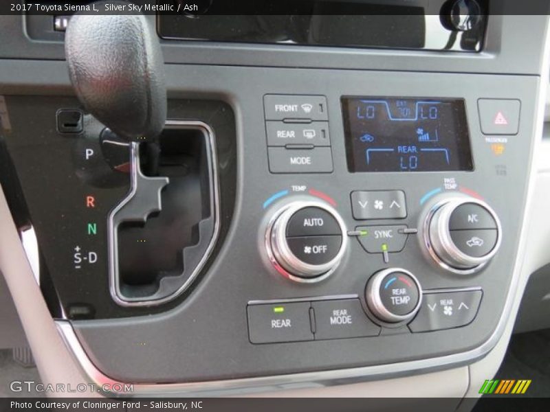 Controls of 2017 Sienna L