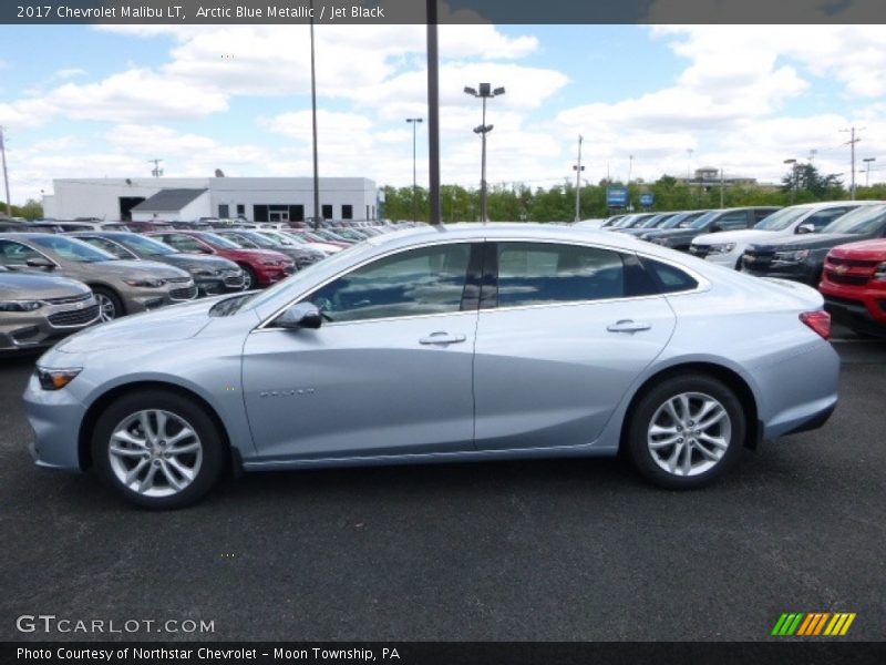 Arctic Blue Metallic / Jet Black 2017 Chevrolet Malibu LT