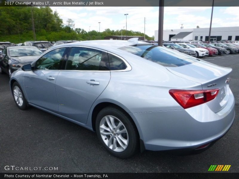 Arctic Blue Metallic / Jet Black 2017 Chevrolet Malibu LT