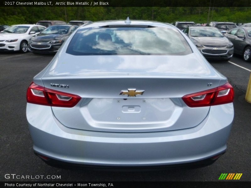Arctic Blue Metallic / Jet Black 2017 Chevrolet Malibu LT