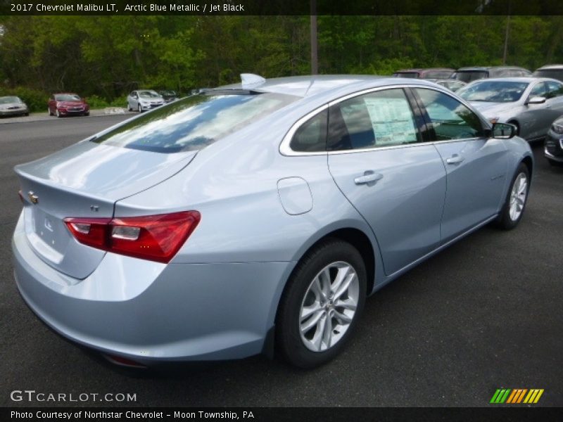 Arctic Blue Metallic / Jet Black 2017 Chevrolet Malibu LT