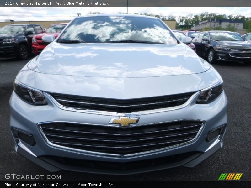 Arctic Blue Metallic / Jet Black 2017 Chevrolet Malibu LT
