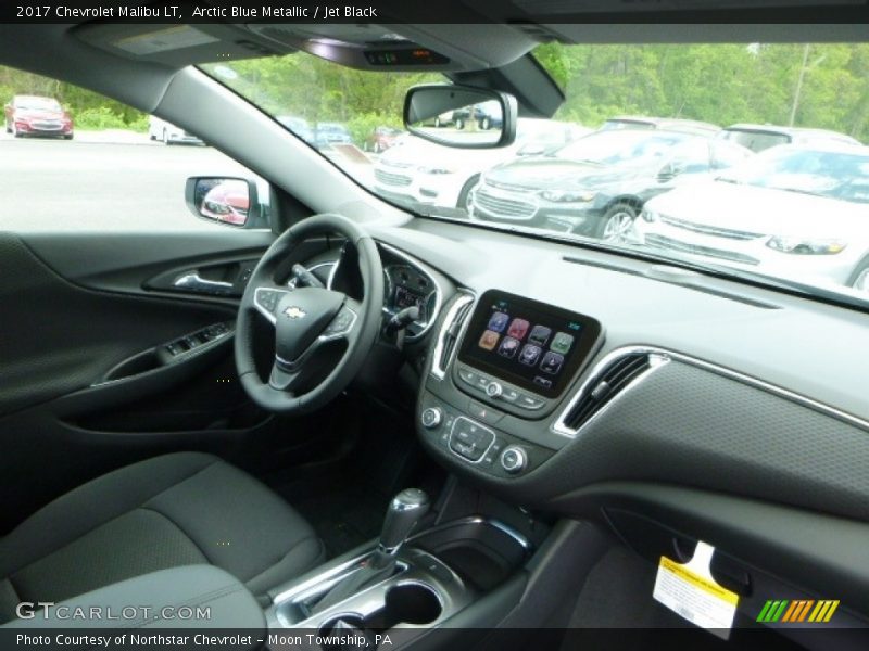 Arctic Blue Metallic / Jet Black 2017 Chevrolet Malibu LT