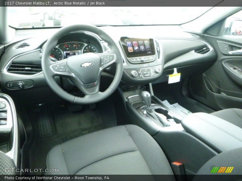 Arctic Blue Metallic / Jet Black 2017 Chevrolet Malibu LT