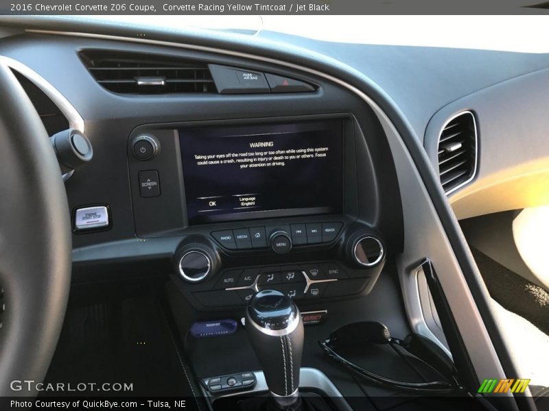 Corvette Racing Yellow Tintcoat / Jet Black 2016 Chevrolet Corvette Z06 Coupe