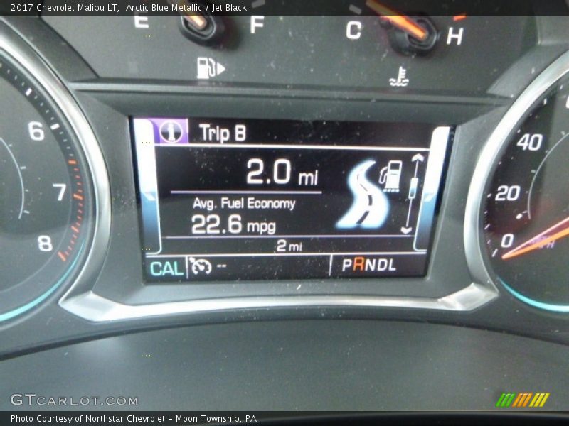 Arctic Blue Metallic / Jet Black 2017 Chevrolet Malibu LT