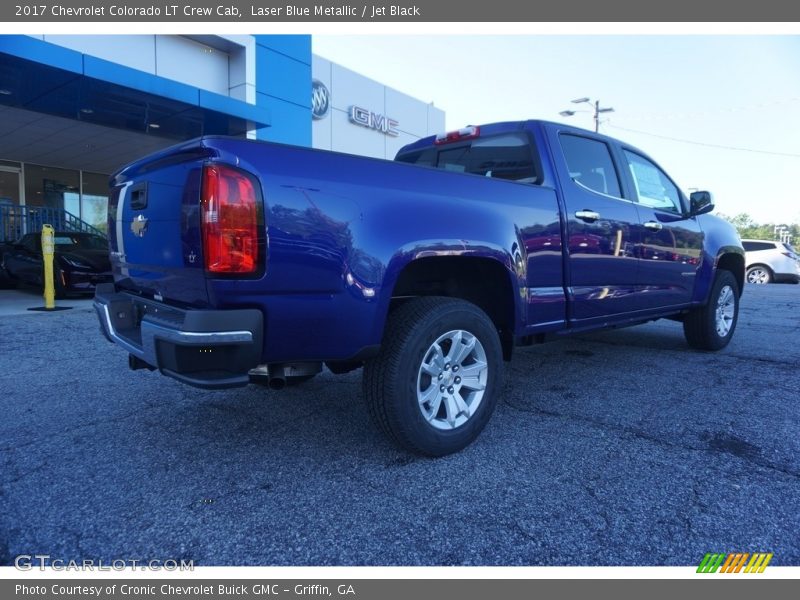 Laser Blue Metallic / Jet Black 2017 Chevrolet Colorado LT Crew Cab