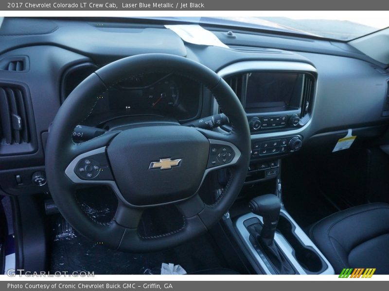 Laser Blue Metallic / Jet Black 2017 Chevrolet Colorado LT Crew Cab