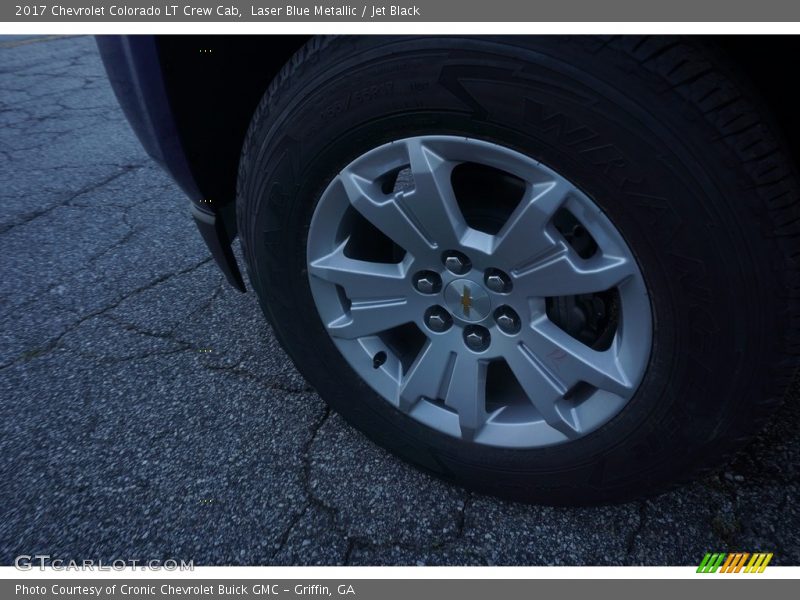 Laser Blue Metallic / Jet Black 2017 Chevrolet Colorado LT Crew Cab