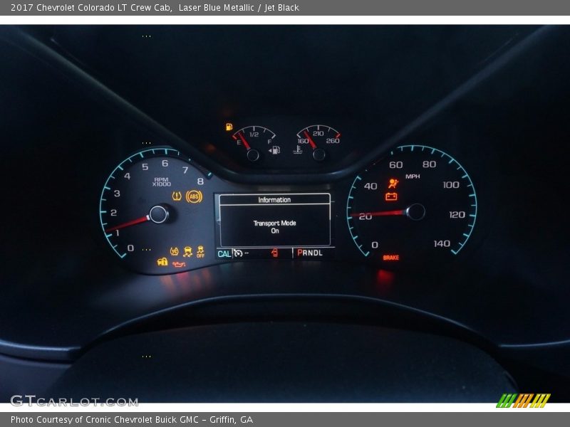 Laser Blue Metallic / Jet Black 2017 Chevrolet Colorado LT Crew Cab