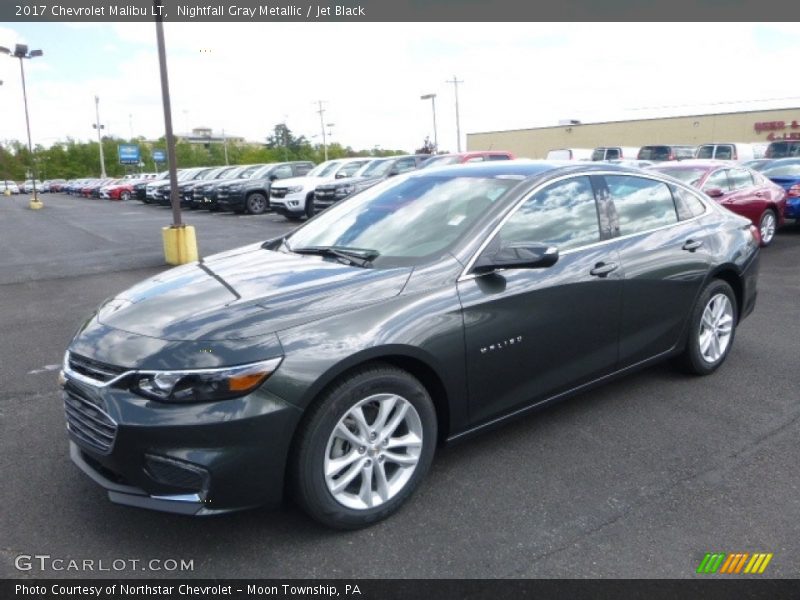 Nightfall Gray Metallic / Jet Black 2017 Chevrolet Malibu LT