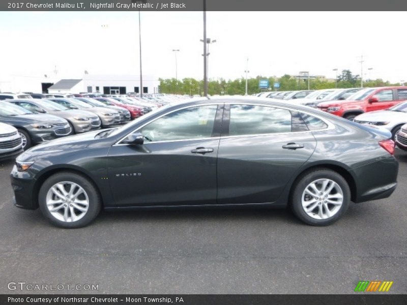 Nightfall Gray Metallic / Jet Black 2017 Chevrolet Malibu LT