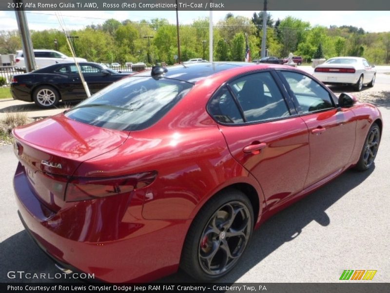 Rosso (Red) Competizione Tri-Coat / Black 2017 Alfa Romeo Giulia Ti AWD