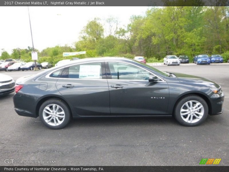 Nightfall Gray Metallic / Jet Black 2017 Chevrolet Malibu LT