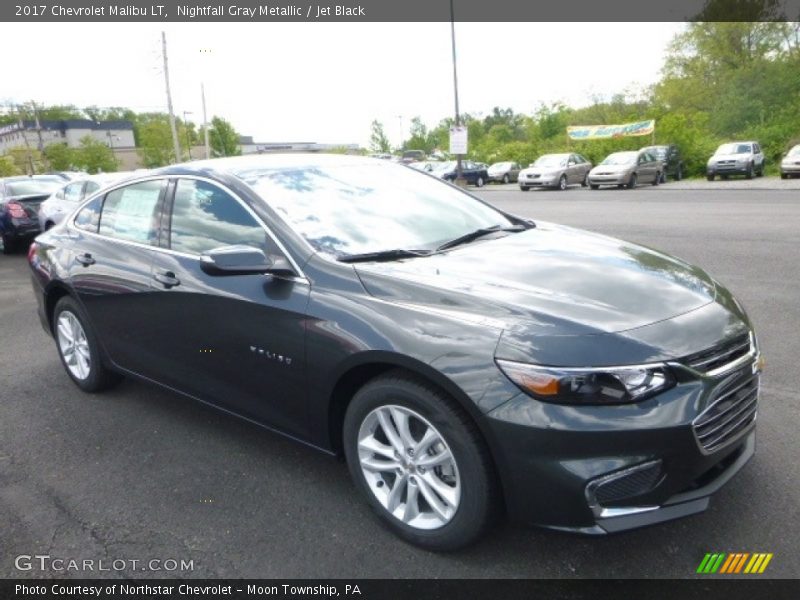 Nightfall Gray Metallic / Jet Black 2017 Chevrolet Malibu LT