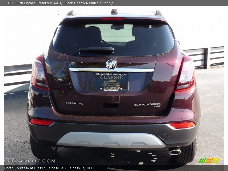 Black Cherry Metallic / Ebony 2017 Buick Encore Preferred AWD