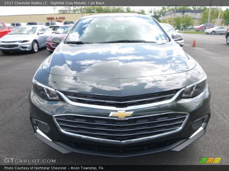Nightfall Gray Metallic / Jet Black 2017 Chevrolet Malibu LT