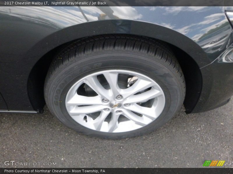 Nightfall Gray Metallic / Jet Black 2017 Chevrolet Malibu LT
