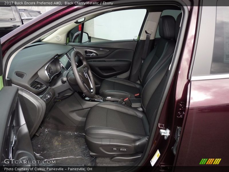 Black Cherry Metallic / Ebony 2017 Buick Encore Preferred AWD