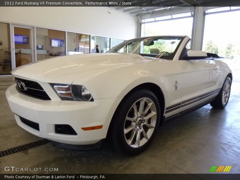 Performance White / Stone 2011 Ford Mustang V6 Premium Convertible