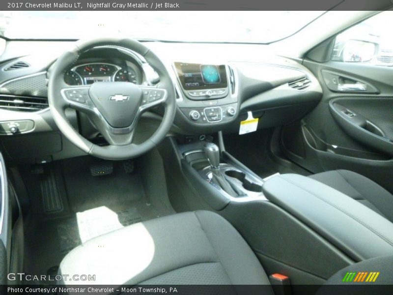 Nightfall Gray Metallic / Jet Black 2017 Chevrolet Malibu LT