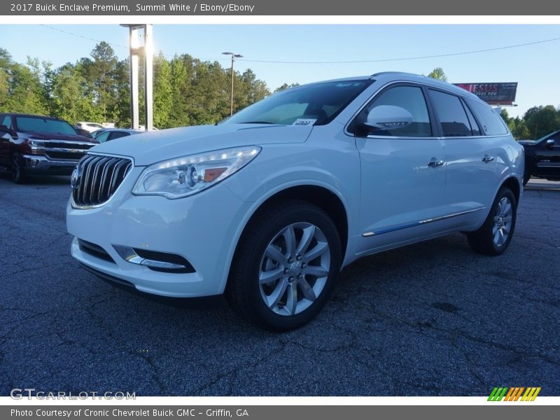 Summit White / Ebony/Ebony 2017 Buick Enclave Premium