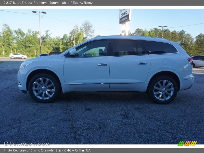 Summit White / Ebony/Ebony 2017 Buick Enclave Premium
