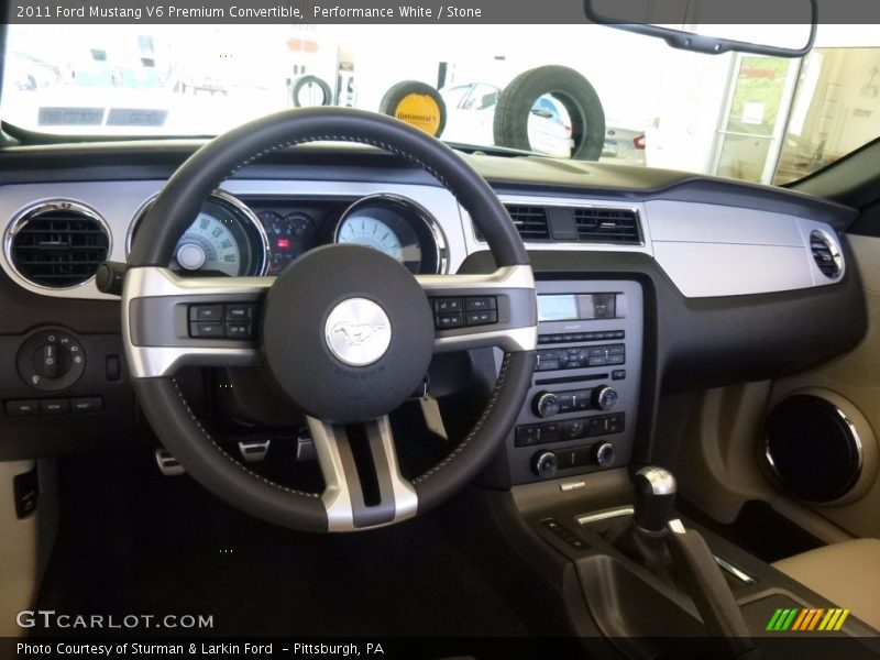 Performance White / Stone 2011 Ford Mustang V6 Premium Convertible