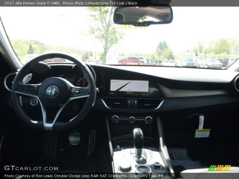 Rosso (Red) Competizione Tri-Coat / Black 2017 Alfa Romeo Giulia Ti AWD
