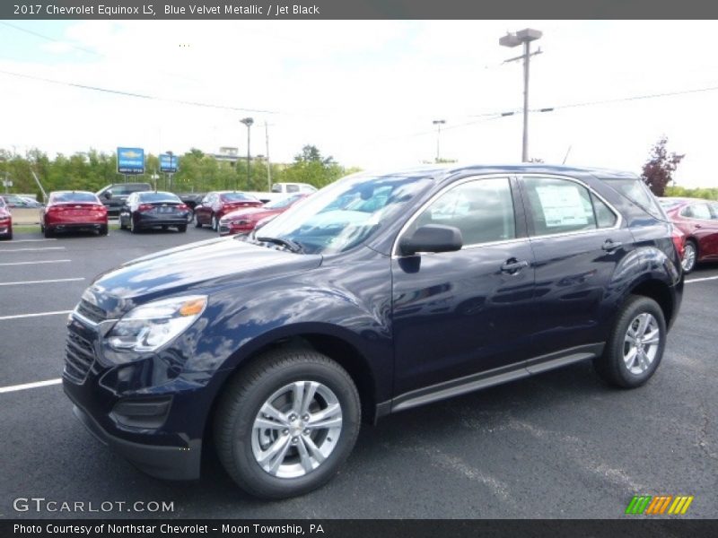Blue Velvet Metallic / Jet Black 2017 Chevrolet Equinox LS