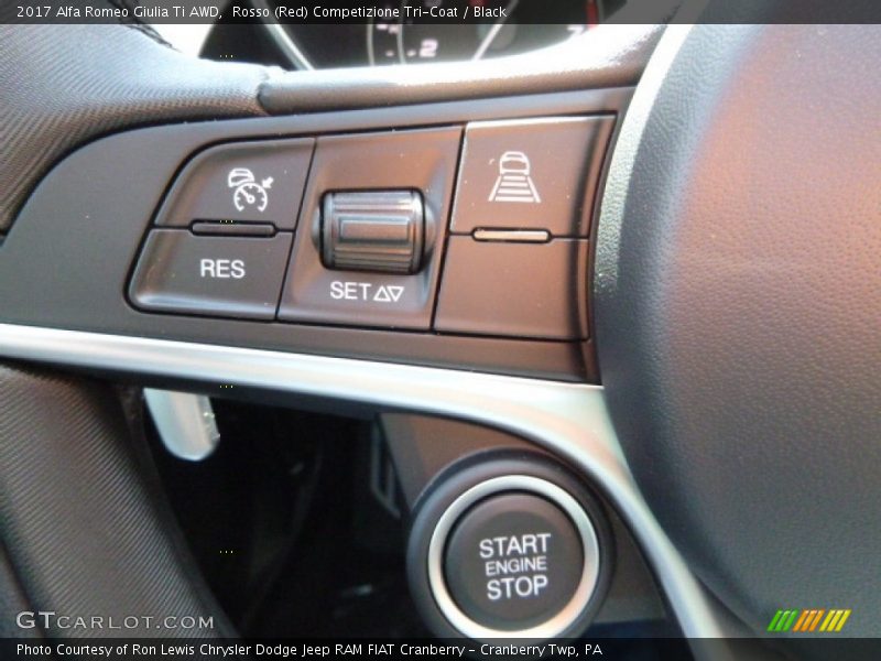 Rosso (Red) Competizione Tri-Coat / Black 2017 Alfa Romeo Giulia Ti AWD