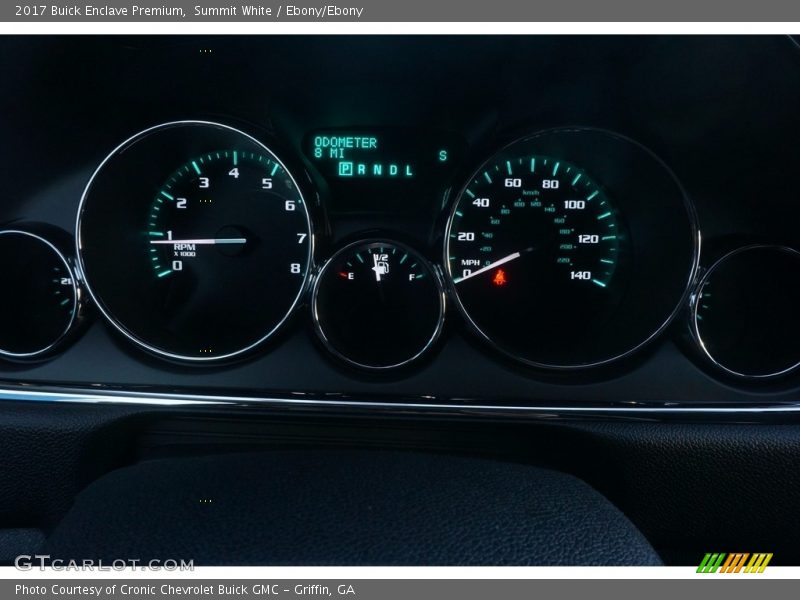 Summit White / Ebony/Ebony 2017 Buick Enclave Premium