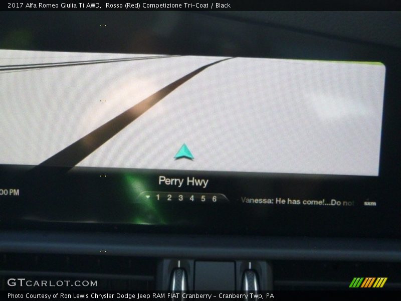 Rosso (Red) Competizione Tri-Coat / Black 2017 Alfa Romeo Giulia Ti AWD