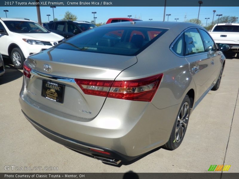 Creme Brulee Mica / Black 2017 Toyota Avalon XLE Premium