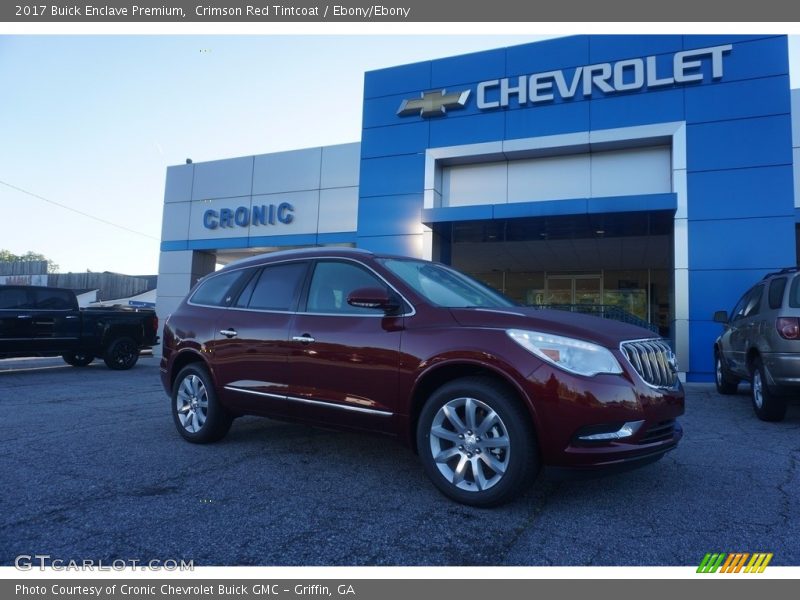 Crimson Red Tintcoat / Ebony/Ebony 2017 Buick Enclave Premium