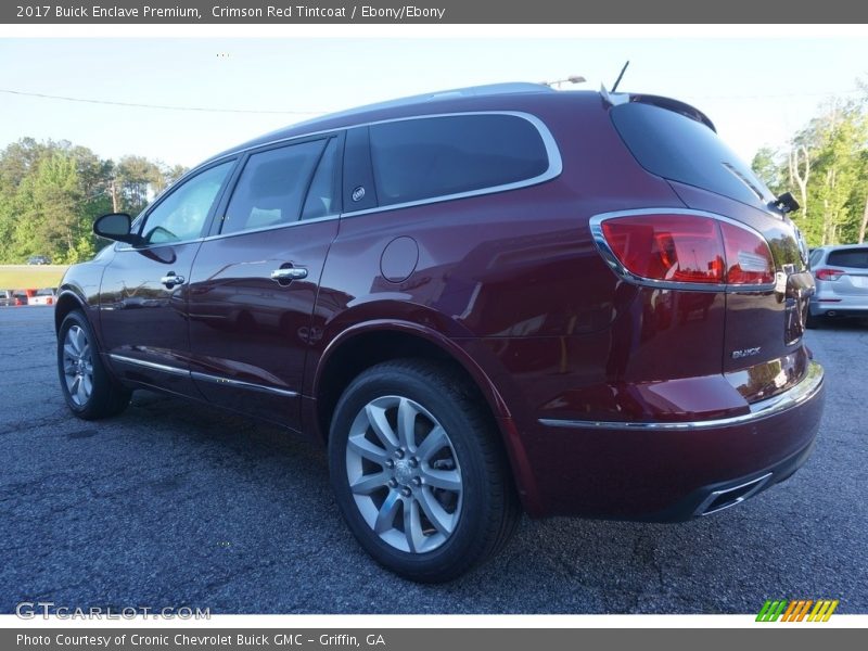 Crimson Red Tintcoat / Ebony/Ebony 2017 Buick Enclave Premium