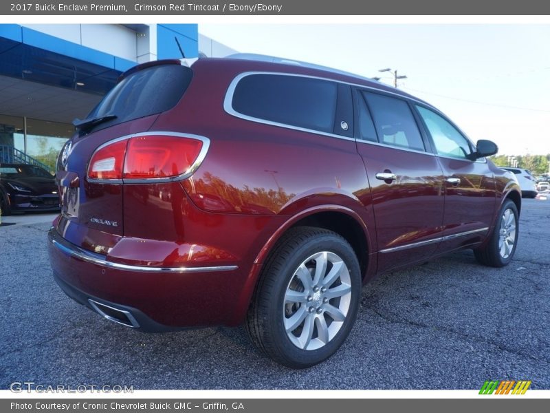 Crimson Red Tintcoat / Ebony/Ebony 2017 Buick Enclave Premium
