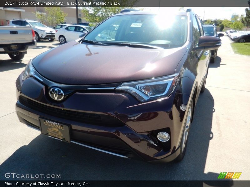 Black Current Metallic / Black 2017 Toyota RAV4 Limited AWD