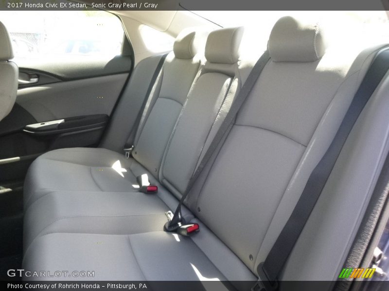 Sonic Gray Pearl / Gray 2017 Honda Civic EX Sedan