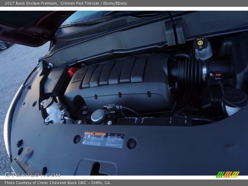 Crimson Red Tintcoat / Ebony/Ebony 2017 Buick Enclave Premium